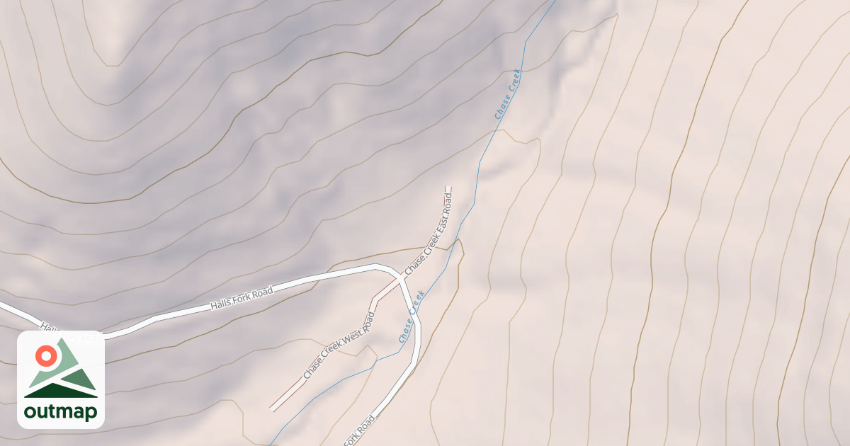 Map of CHASE CREEK EAST