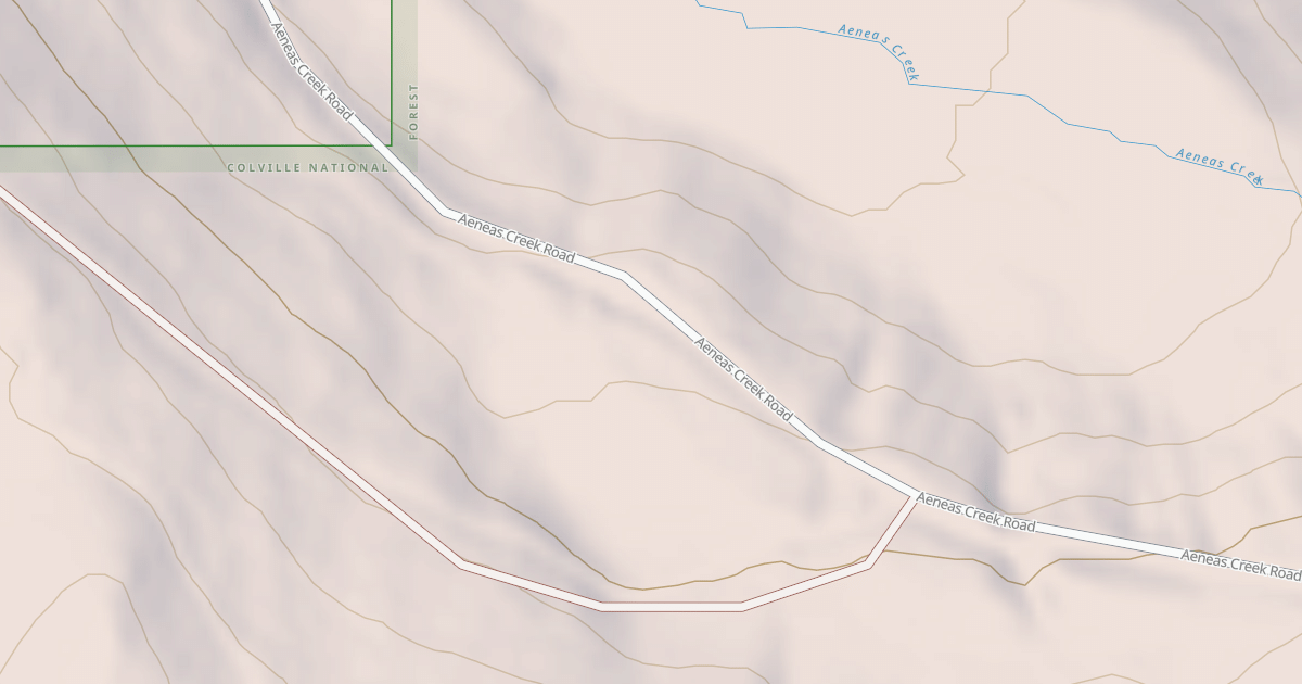 Map preview of TONASKET MTN/ AENEAS CREEK