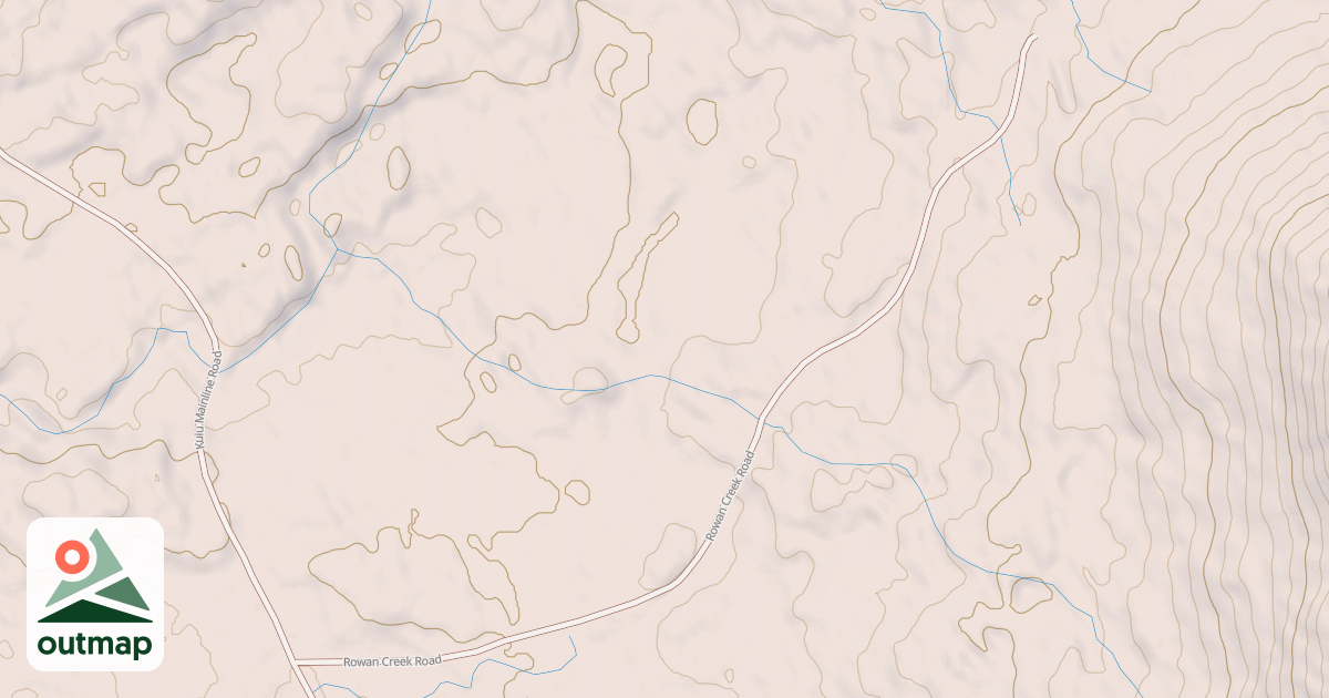 Map of ROWAN CREEK