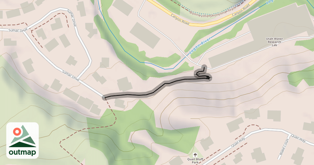 Map of Bonneville Shoreline Trail