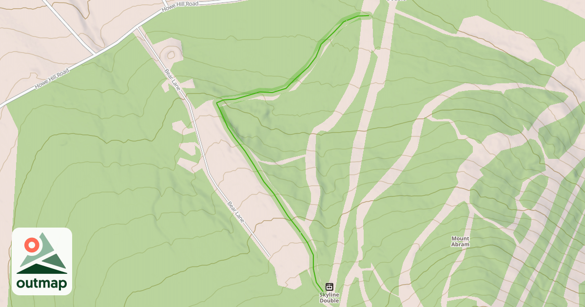 Map of Skyline Drive