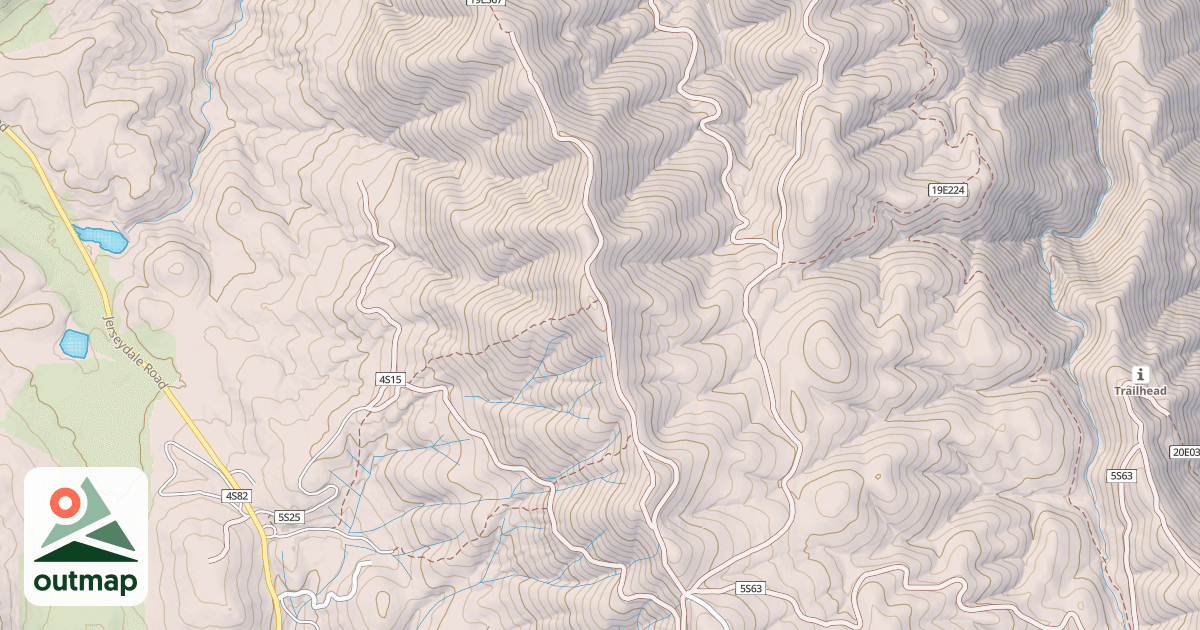 Map of FOOTMAN RIDGE EXTENSION