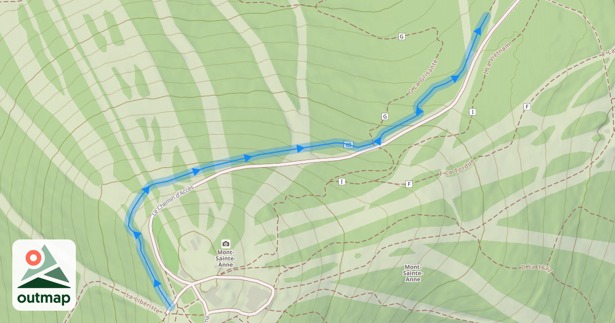 Map of 65 La Baptême