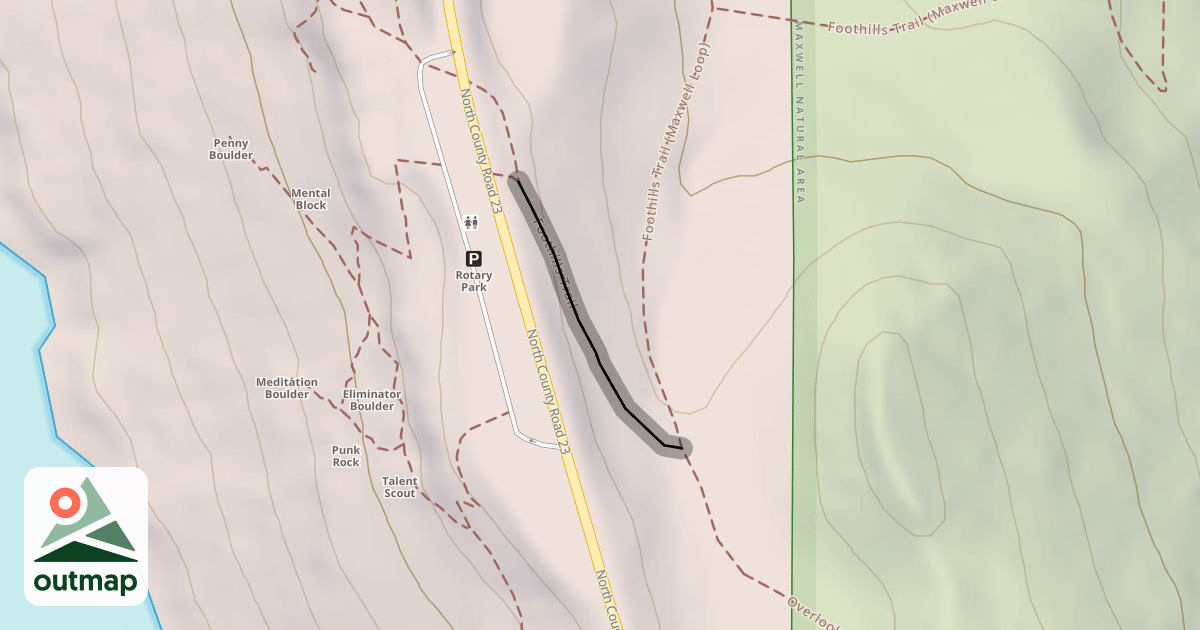 Map of Foothills Trail