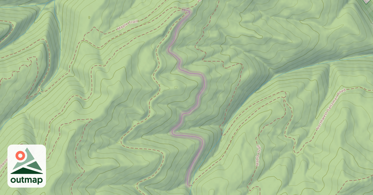 Map of Northwest Saltzman Road