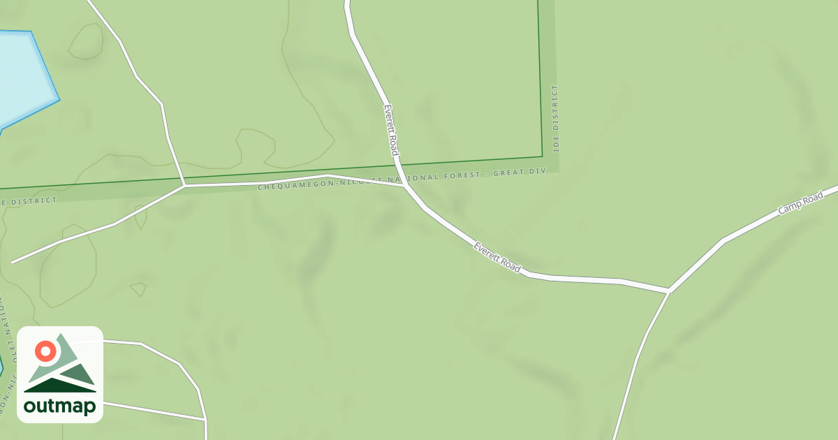 Map of EVERETT ROAD