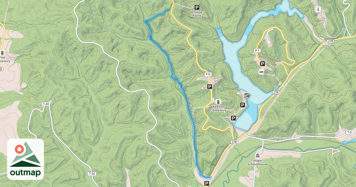 Map of Little Sandy Trail
