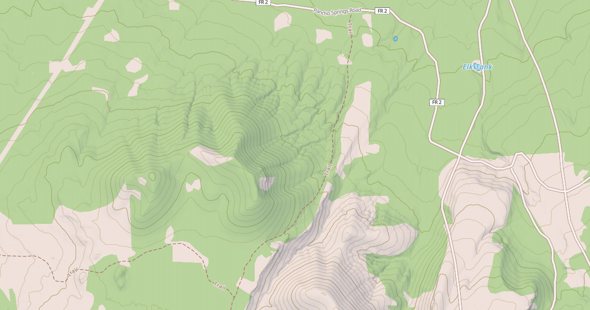Map preview of USFS National Forest System Roads {8B21B7D5-914E-402E-9505-1BF9E7DA98E0}