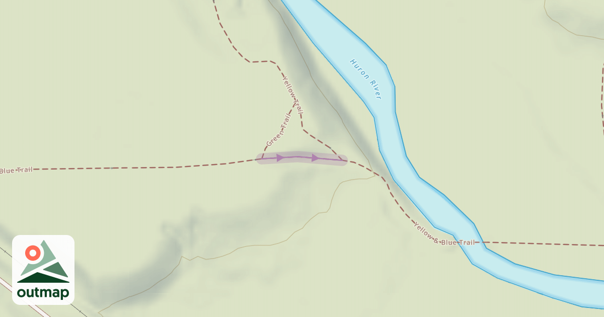 Map of Blue Trail