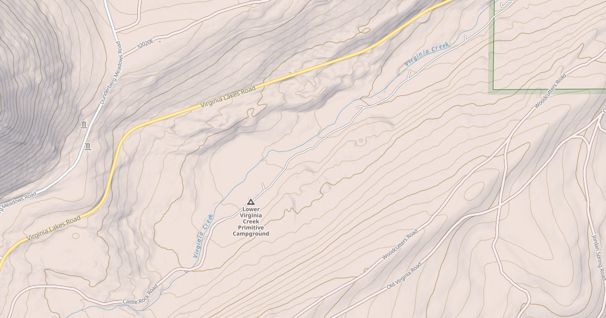 Map preview of CASTLE ROCK ROAD
