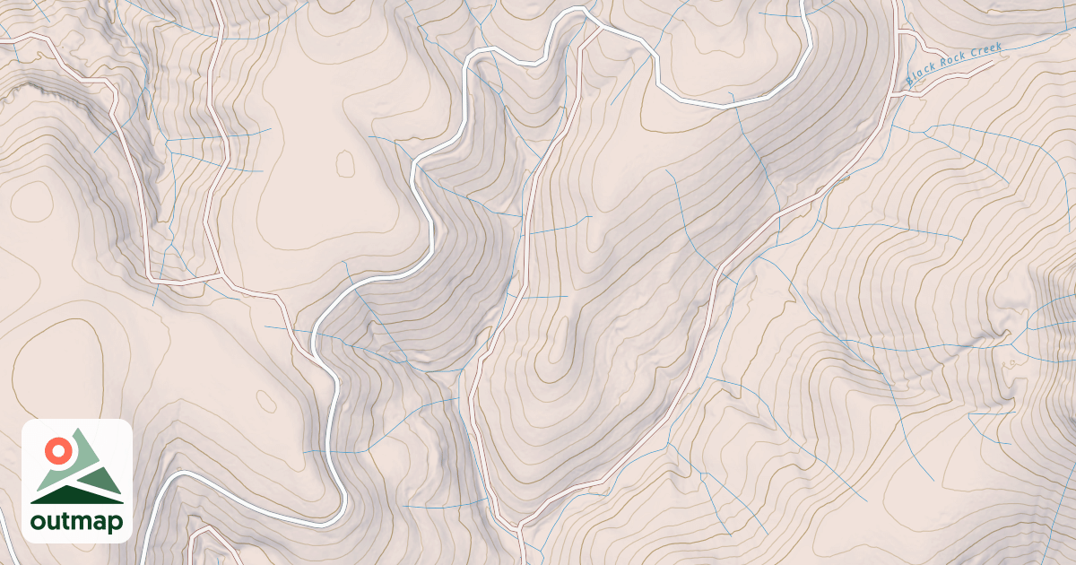 Map of BLACK ROCK TIE