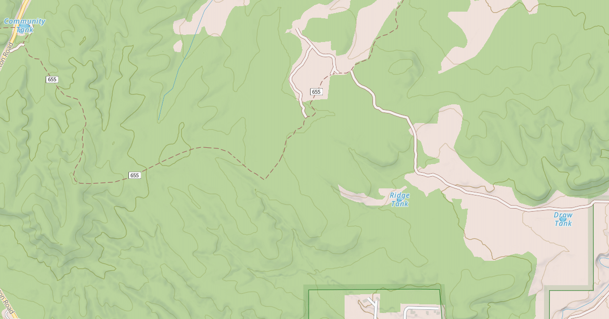 Map preview of USFS National Forest System Roads {2F70A1DB-FC02-42F0-913B-8D4B6BDEDE1F}