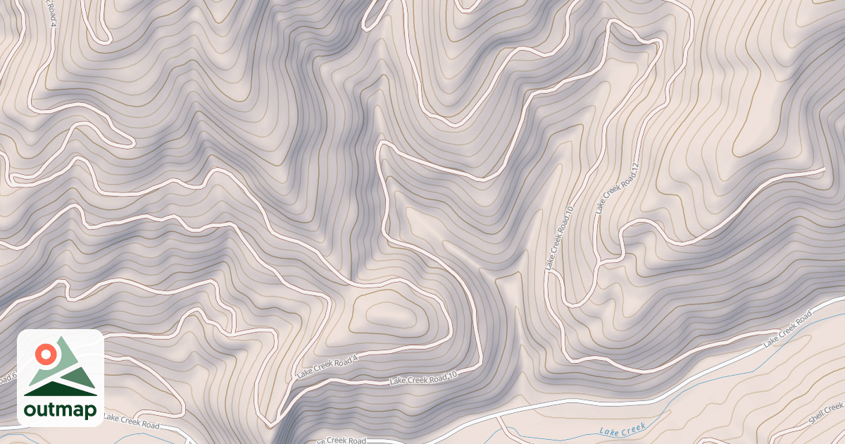 Map of LAKE CREEK 10