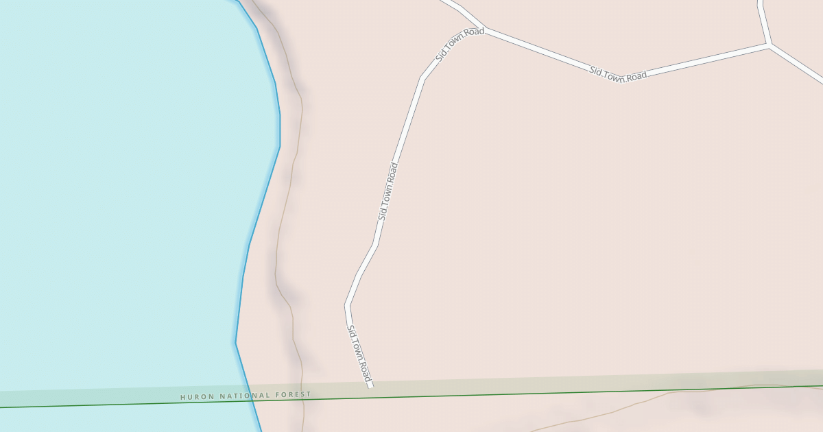 Map preview of SAWMILL POINT ACCESS SPUR