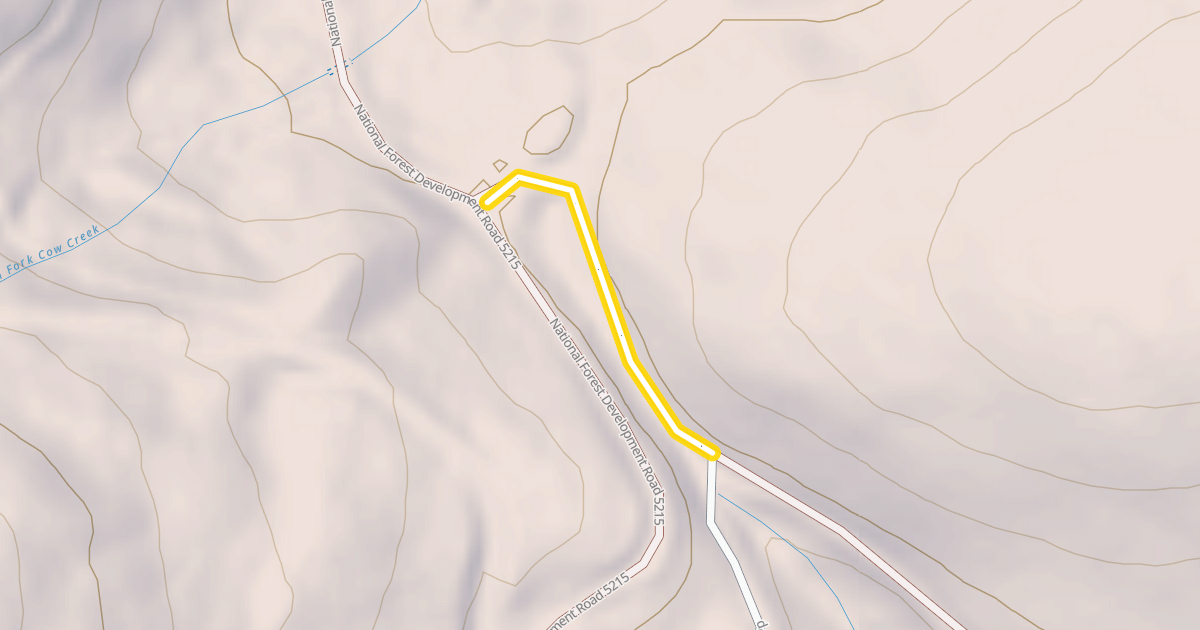 Map preview of National Forest Development Road 5215