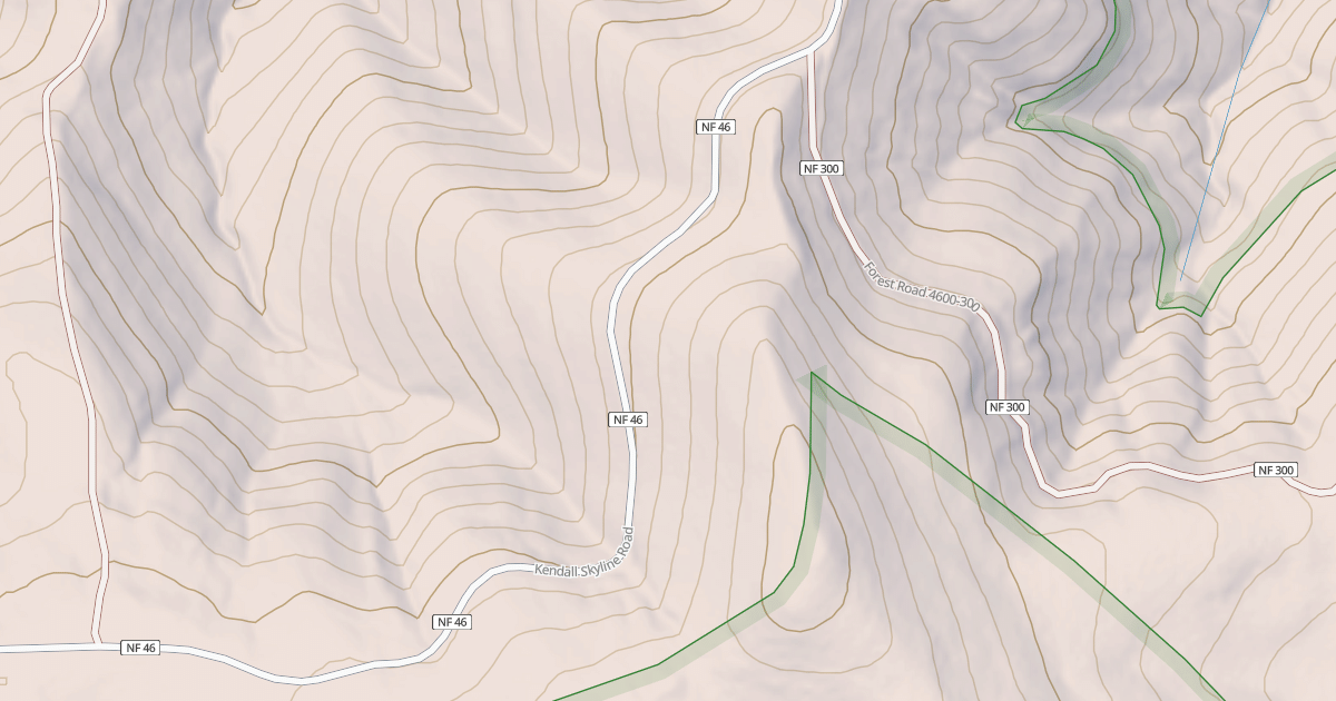 Map preview of Wildcat/Cavalier Spring Trail