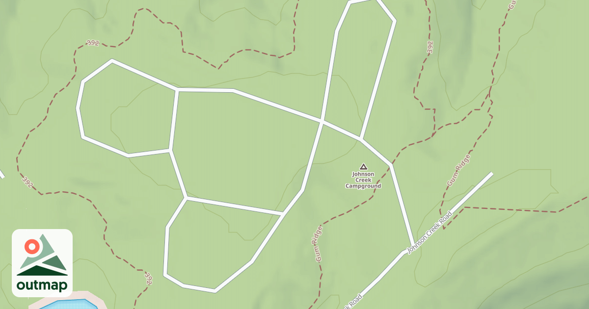 Map of JOHNSON CREEK CAMPIN