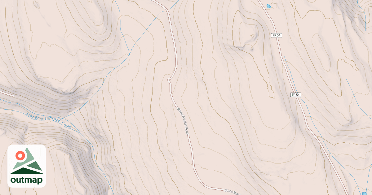 Map of CARY FLAT SPUR
