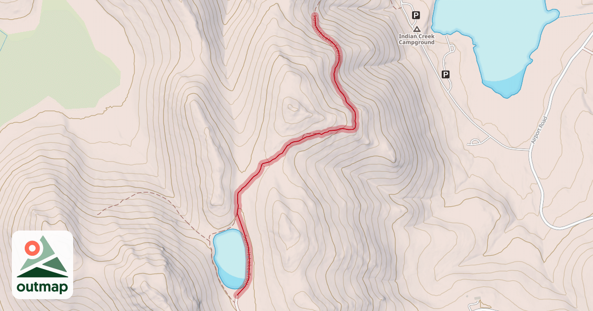 Map of Summit Lake Trail