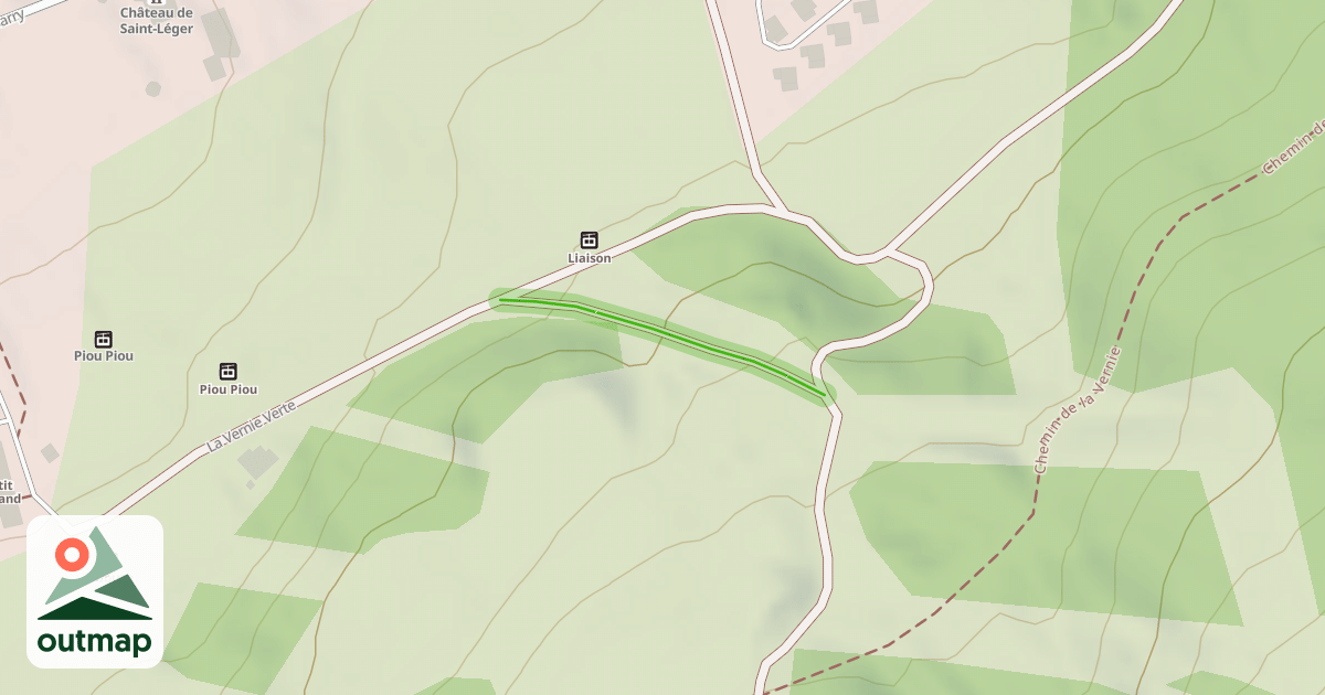 Map of La Vernie Verte