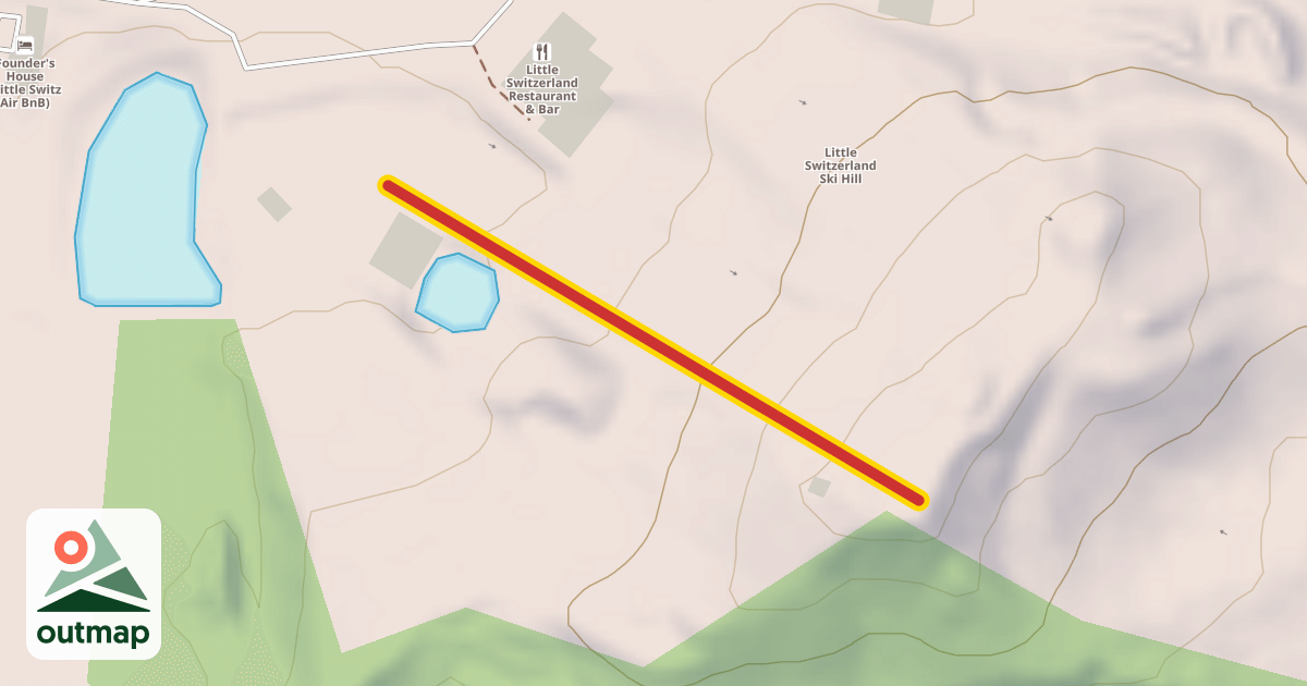 Map of Big Deal Rope Tow