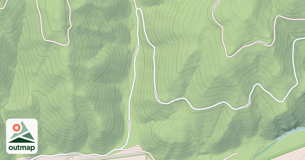 Map of (FDR) PAINT CREEK