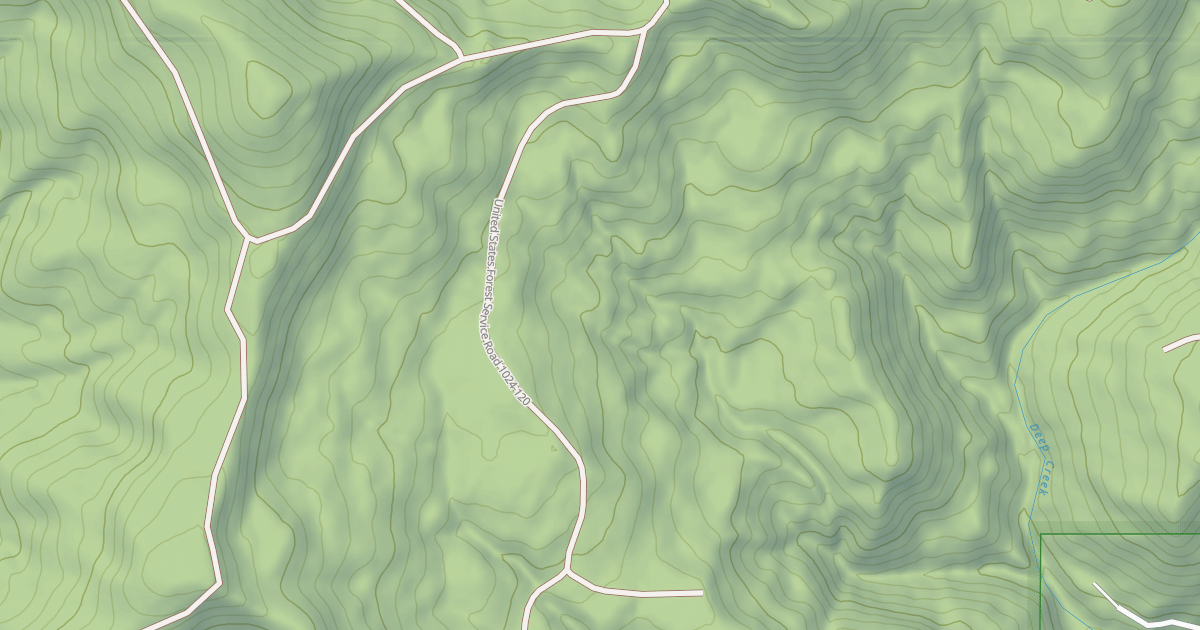 Map preview of USFS National Forest System Roads {798BD6F7-1DAB-4A8A-A749-762C83B9F88A}