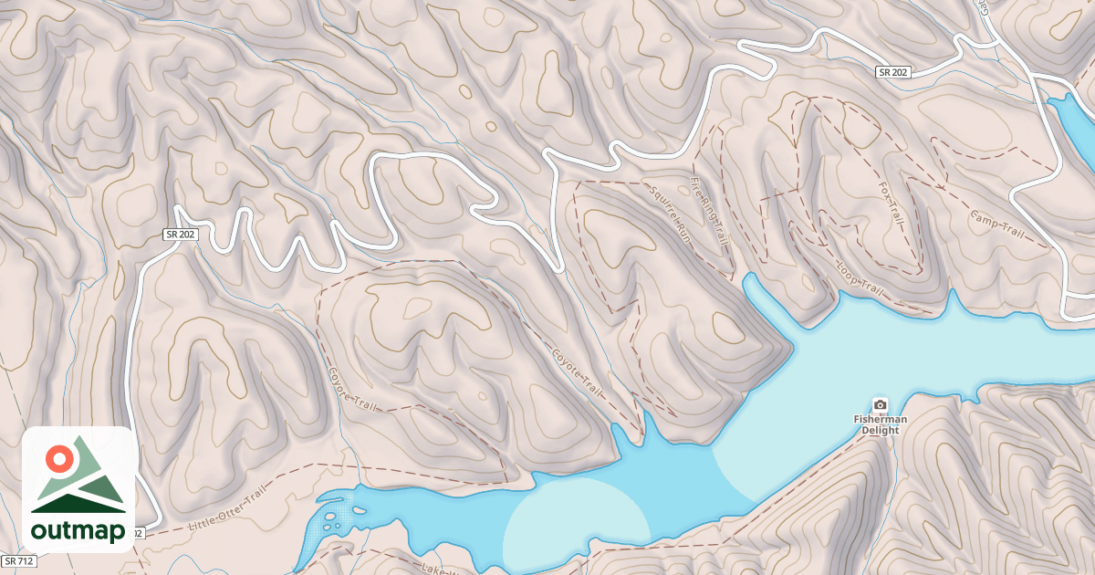 Map of POND LICK