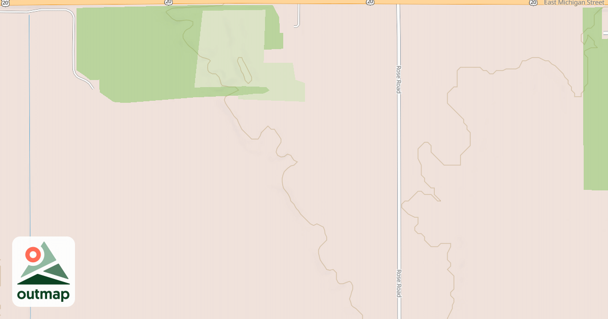 Map of Buffalo Run Snowmobile Trail
