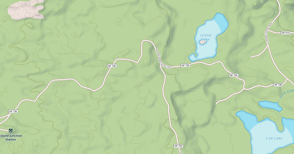 Map preview of Trail #1 - Island Lake