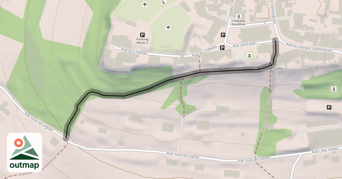 Map of Chemin de la Brèche