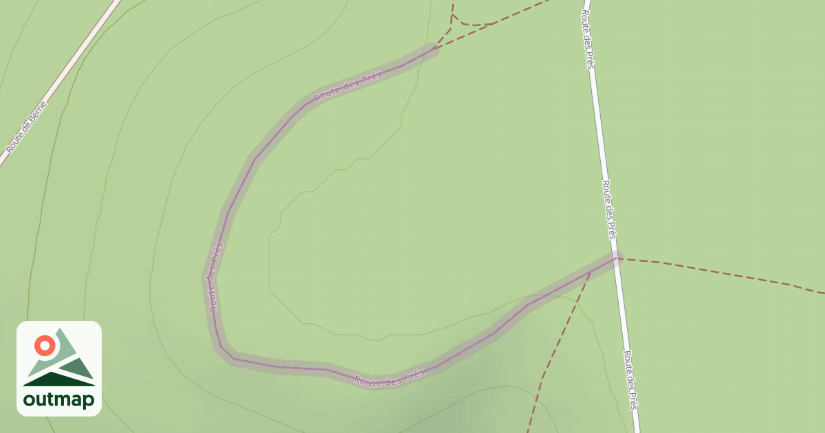 Map of Route des Prés