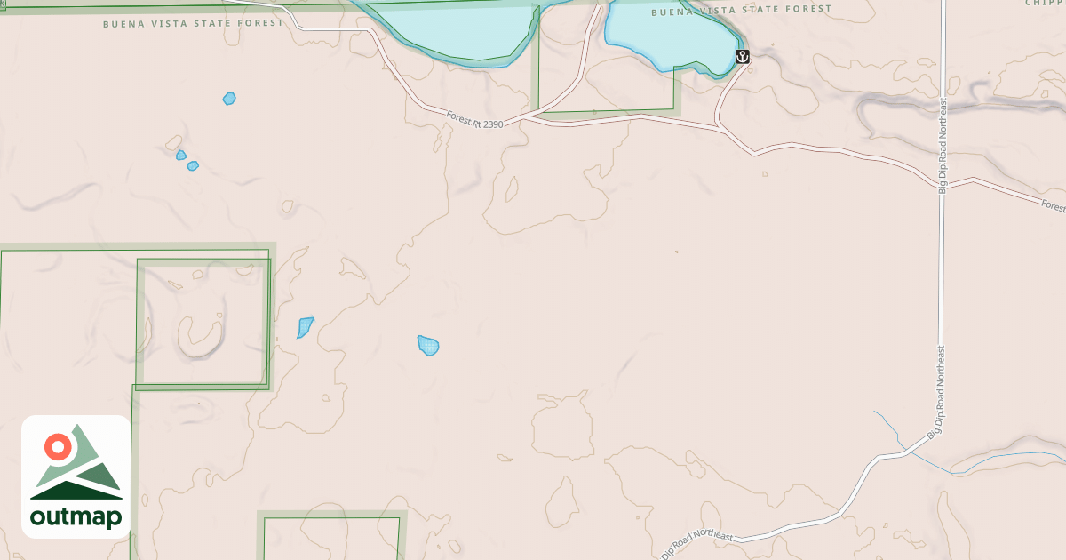 Map of PRESTON SPUR 3449