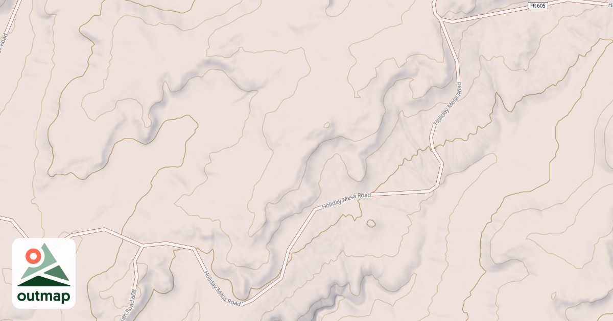 Map of HOLIDAY MESA