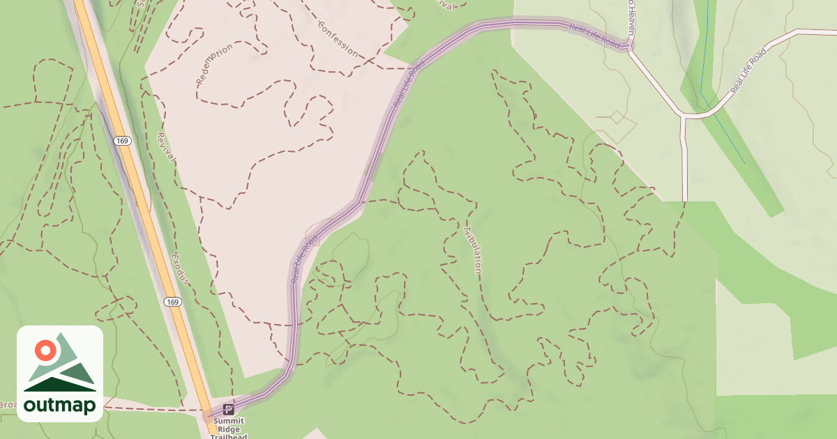 Map of Real Life Road