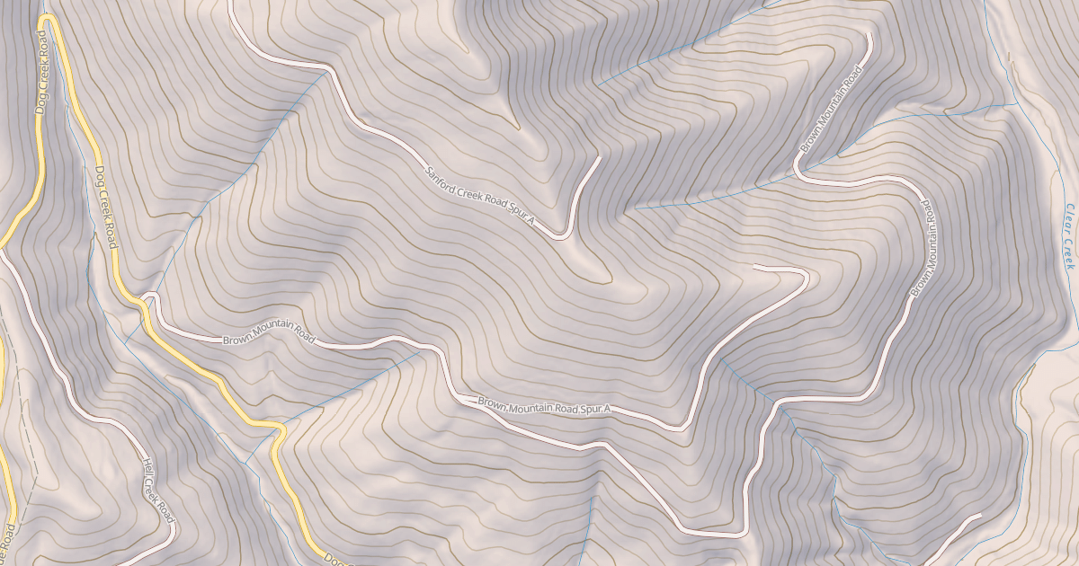 Map preview of BROWN MTN