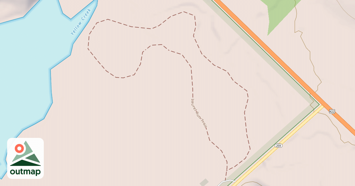 Map of Yellow Creek State Park Trails