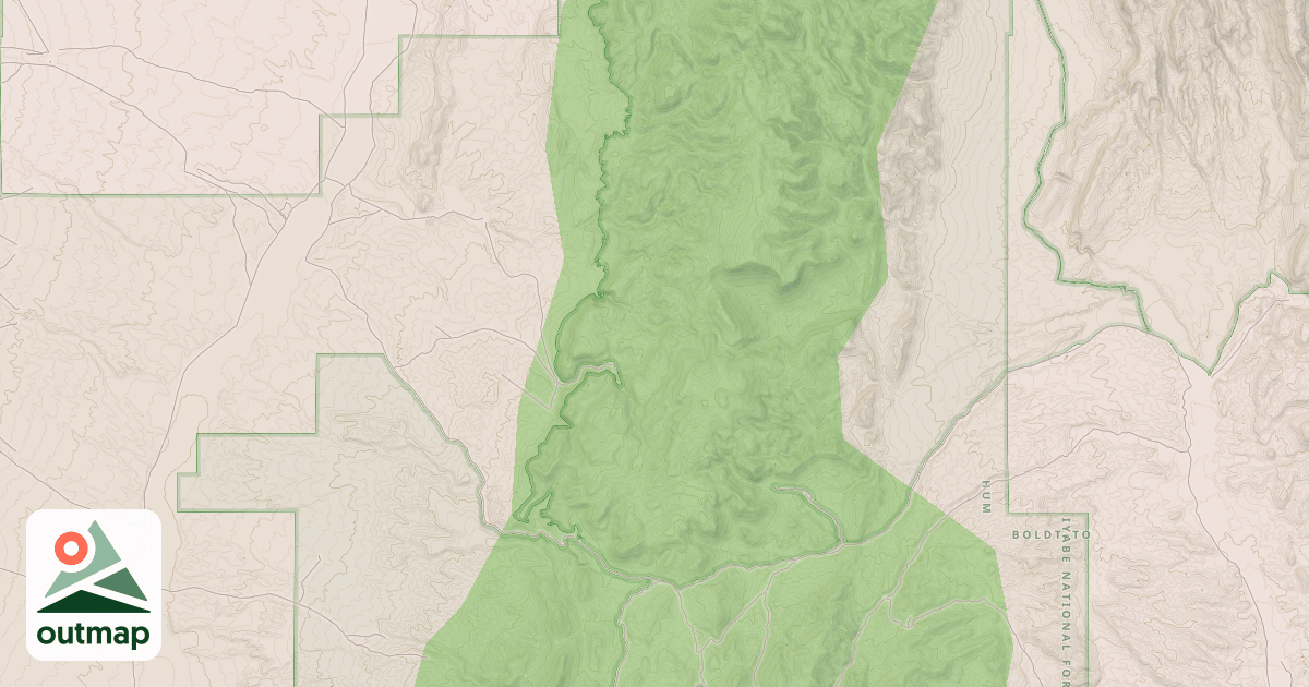 Map of LUTHER WADDLES WASH ROAD