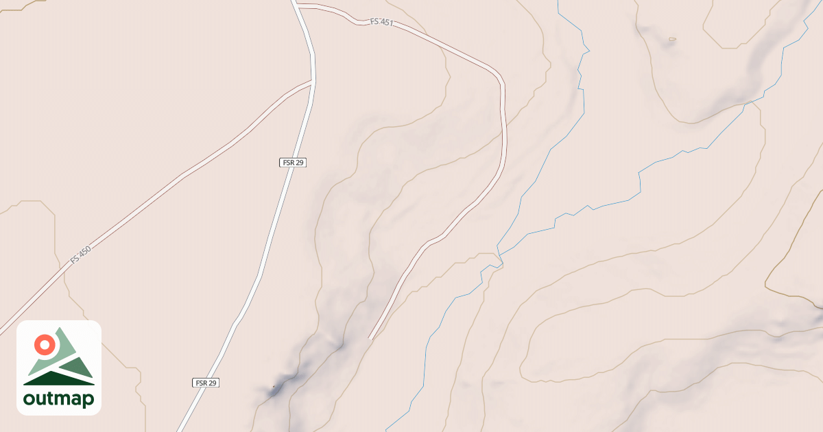 Map of POWDER ACCESS #1