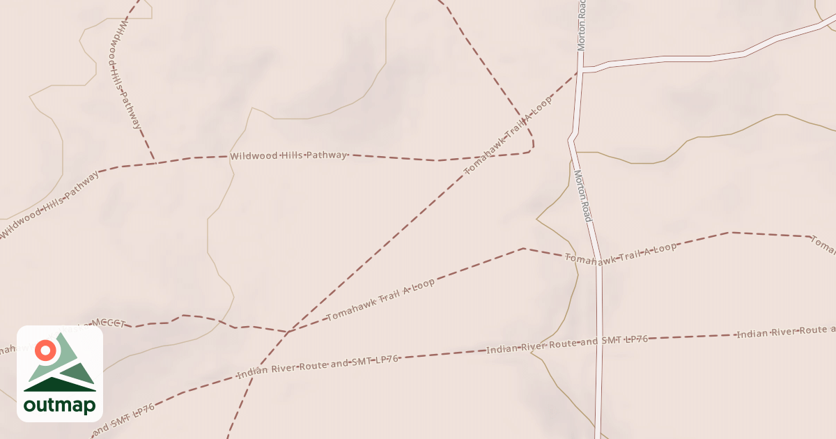 Map of Tomahawk Trail A Loop