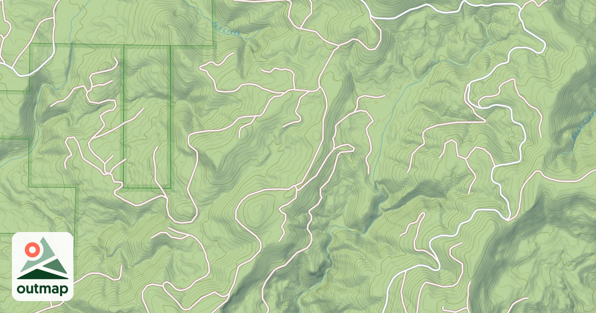 Map of MEDA BEAR CREEK