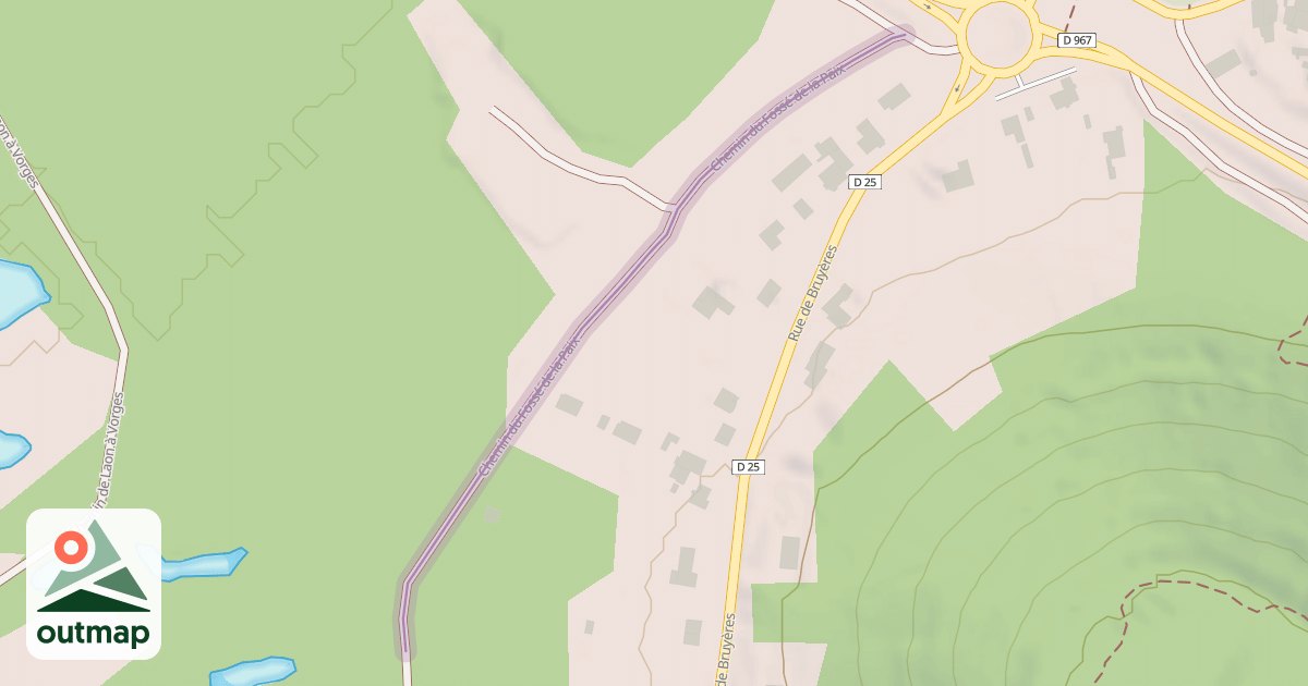 Map of Chemin du Fossé de la Paix