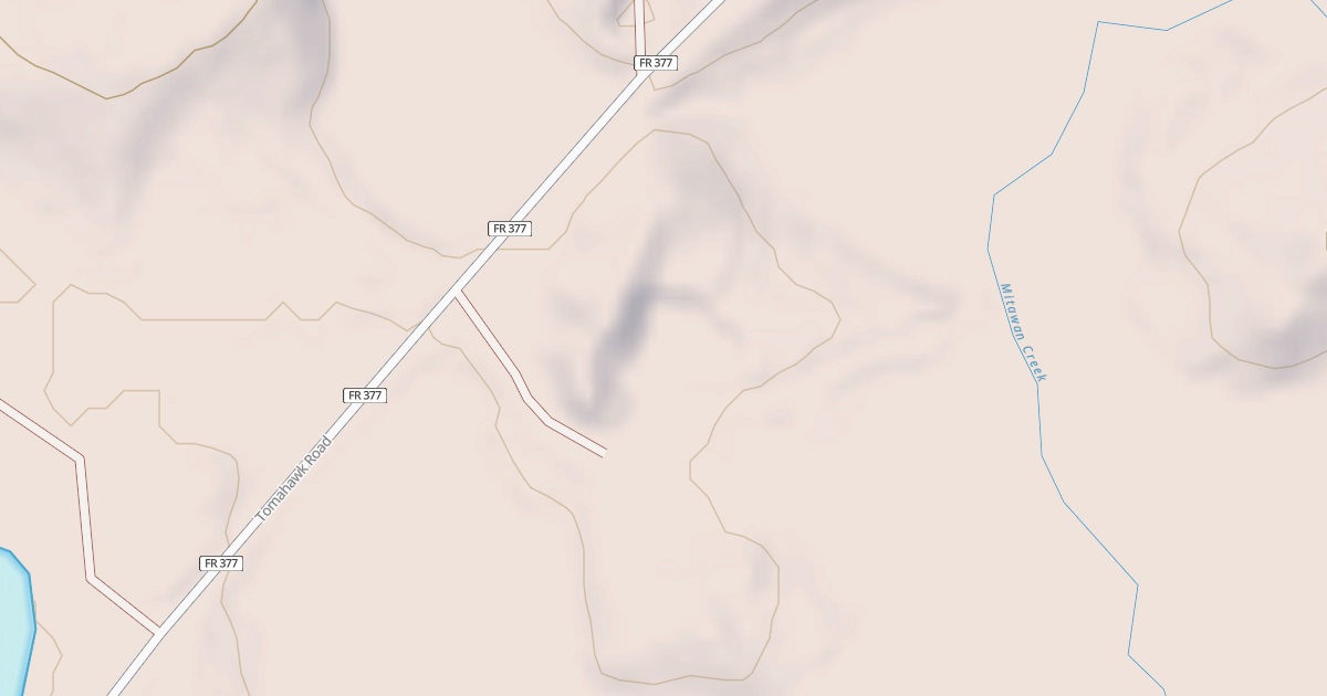 Map preview of MITAWAN CREEK PIT
