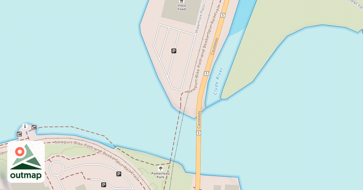 Map of Newport Bike Path