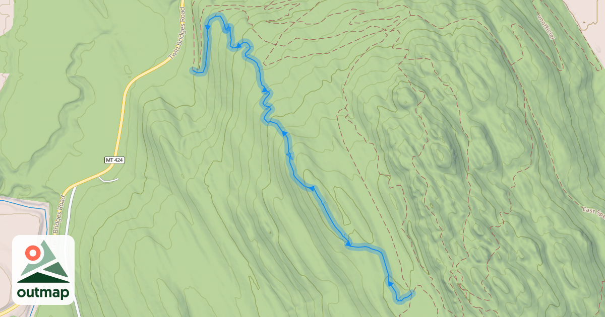Map of Spencer Trails - Otter Pop