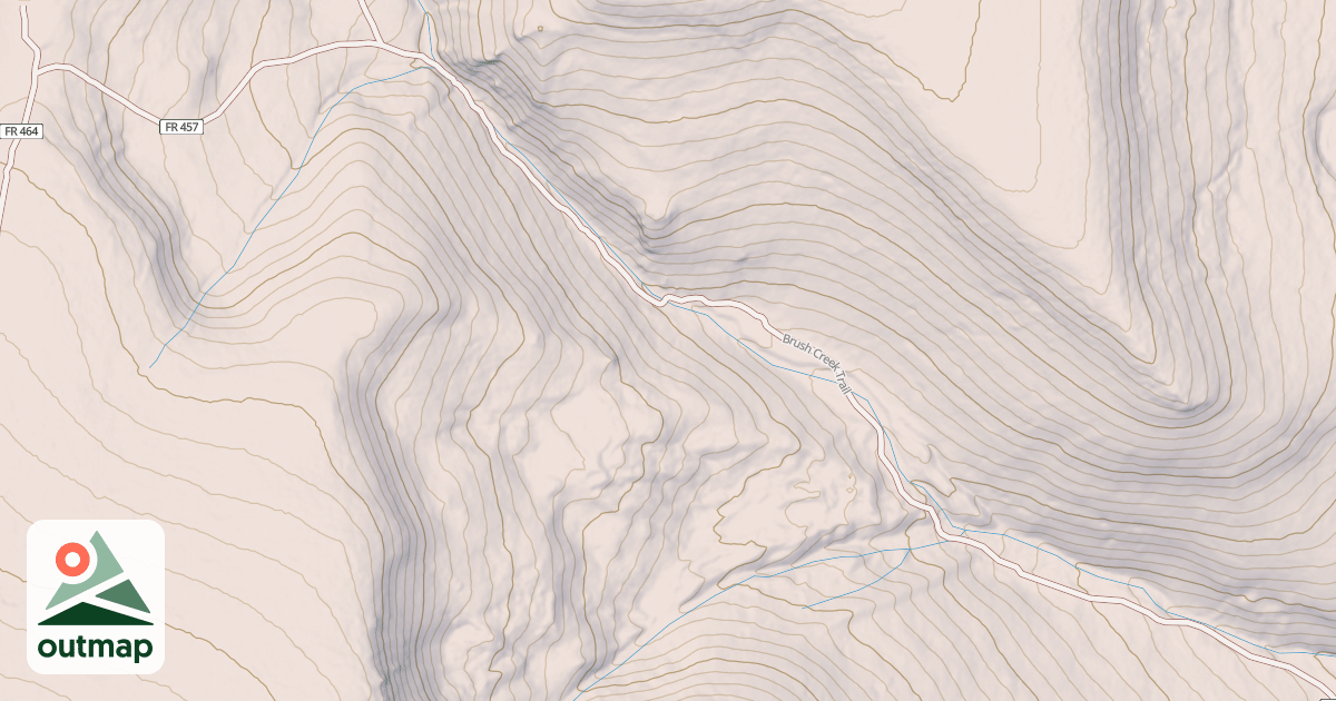 Map of Brush Creek