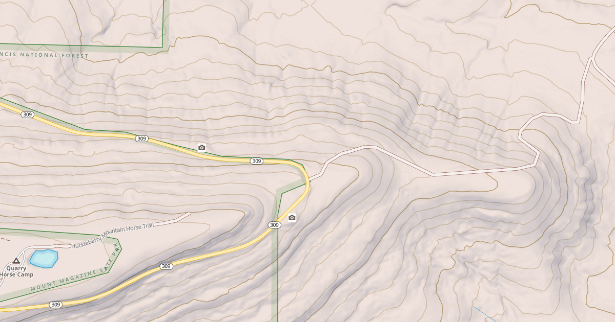 Map preview of HUCKLEBERRY MTN HORSE TRAIL
