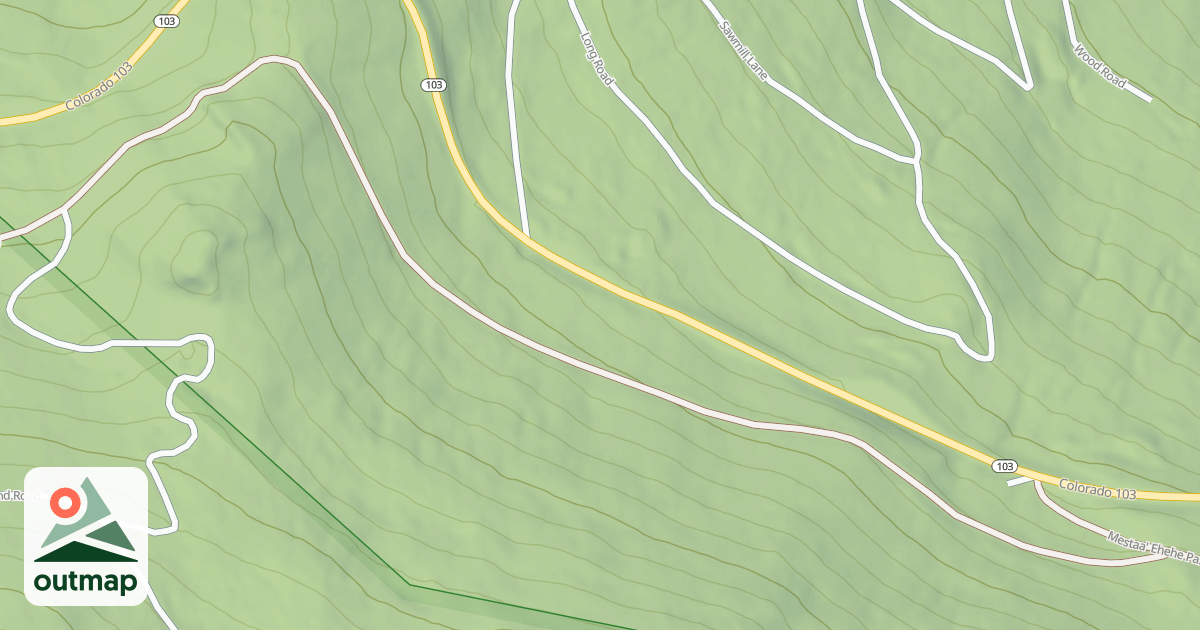 Map of OLD SQUAW PASS EAST