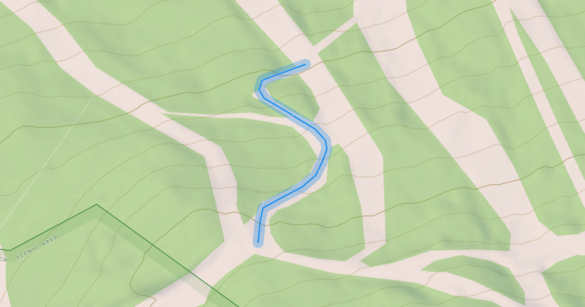 Map preview of Lower cat track