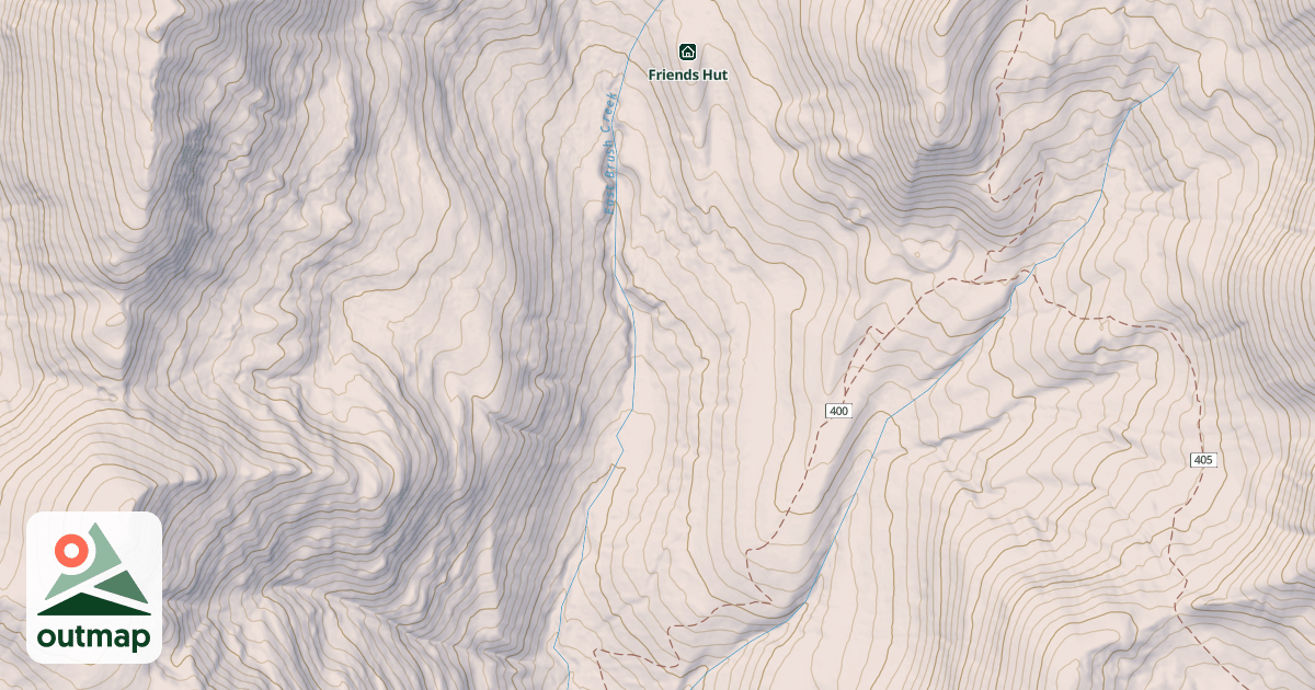Map of Brush Creek Ski